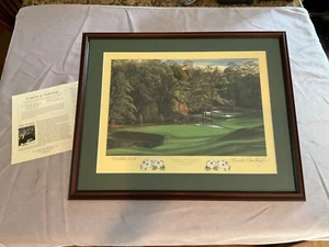 LINDA HARTOUGH AUTOGRAPHED PRINT Augusta, GA 2008 Masters 11th Hole Framed - Picture 1 of 9