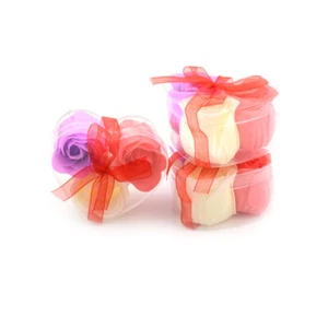 3Pcs/Box Colorful Scented Petal Bath Body Paper Soap Rose Flower Favor Decor -b - Picture 1 of 8