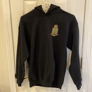 Military U.S. Marines Fifth Division Black Hoodie Sweatshirt Medium - Bild 1 von 6