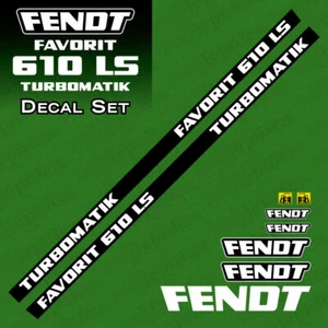 Fendt Favorit 610 LS TURBOMATIK Tractor Aftermarket Decal Aufkleber Sticker Set - Picture 1 of 4