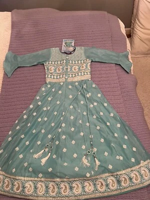 Niñas Indio Vestido de Boda para Niños Festival Niñas Vestido Talla 30 Foto 1 de 4