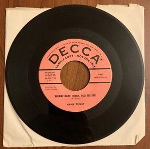 Hank Penny Wham! Bam! Thank You Ma'am! / Texas Never Would'a Promo 45 RPM Record - Picture 1 of 2