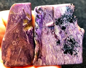 30.0g 2PC Gemmy!!! Natural Fantastic Purple Charoite Crystal Specimen ie3163 - Bild 1 von 11