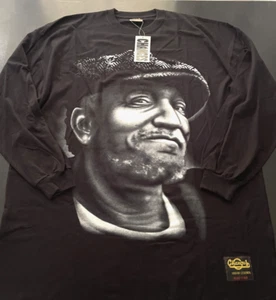 Vintage NOS Changes Fred Sanford / Redd Foxx LS T-Shirt, Black, Size: 4XL - Picture 1 of 9