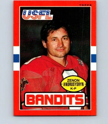 1985 TOPPS USFL FOOTBALL #123 ZENON ANDRUSYSHYN               LOW GRADE HB - Image 1 of 2