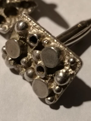 Gemelli In Argento artigianali stile modernist Cufflinks  Sterling - Immagine 1 di 4