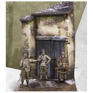 Kit modelo resina 1/35 3 piezas soldados del ejército de Estados Unidos Segunda Guerra Mundial (con base) sin pintar - Imagen 1 de 6