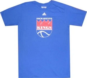 Sacramento Kings Throwback Vintage Adidas Royal Blue T Shirt Clearance - Picture 1 of 1
