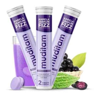 Muditam Ayurveda Jamun Fizz | Free Shipping | 60 Effervescent Tablet.. - Picture 1 of 6