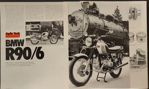 Pubblicità stampa moto prova 10 pagine BMW R 90 / 6 1974 - Foto 1 di 1