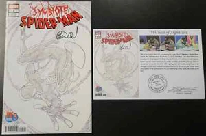 Simbionte Spider-Man (2019) #1 PX C2E2 variante schizzo FIRMATO da Peter David - Foto 1 di 6