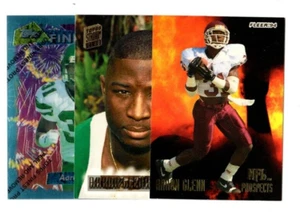 3 count lot mixed Aaron Glenn Rookie & Insert Cards with 95 Finest - Picture 1 of 1