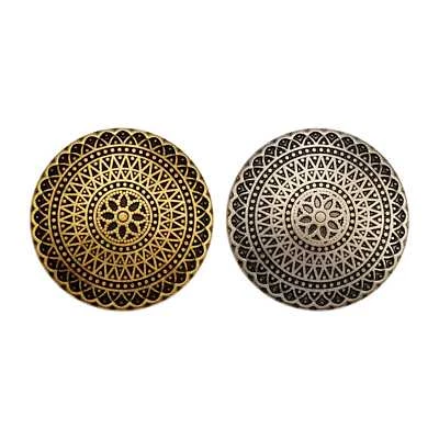 5pcs Vintage Metal Buttons for DIY Crafts, Sewing, Clothing Decoration 15-25mm - Image 1 of 3