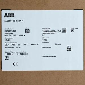 1pcs Brand New In Box ABB Inverter ACS550-01-023A-4 - Picture 1 of 5
