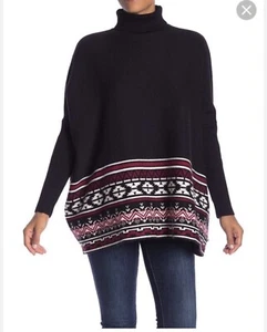 Joseph A Rollkragen Pullover Poncho Schwarz Damen Gr. S Neu Wenn Etikett " - Bild 1 von 10