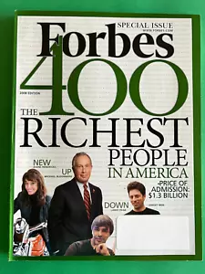 400 RICHEST PEOPLE IN AMERICA * MICHAEL BLOOMBERG October 6 2008 FORBES MAGAZINE - Picture 1 of 7