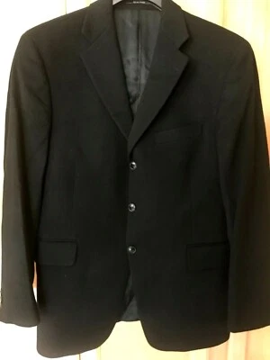 New Men's Arnold Brant Three Button Cashmere Suit Jacket Black 42 regular - Image 1 of 4