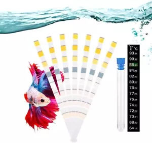 8 in 1 Aquarium Test Kit Fish Tank Strips Accurate Water Quality Testing 100 NEW - Picture 1 of 7