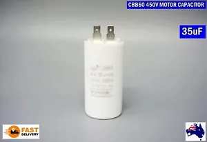 CBB60 450V AC Motor Run Capacitor 35uF 2 PIN 25/70/-20C 50/60Hz (G44AB) NEW - Picture 1 of 6