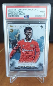 2022/23 Kobbie Mainoo Topps Inception Emerging Stars Rookie RC PSA 9 - Picture 1 of 2