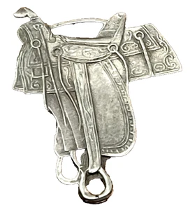 WINCHESTER SADDLE WATCH FOB COWBOY HORSE MARKED~ VINTAGE~ 2" - Picture 1 of 8