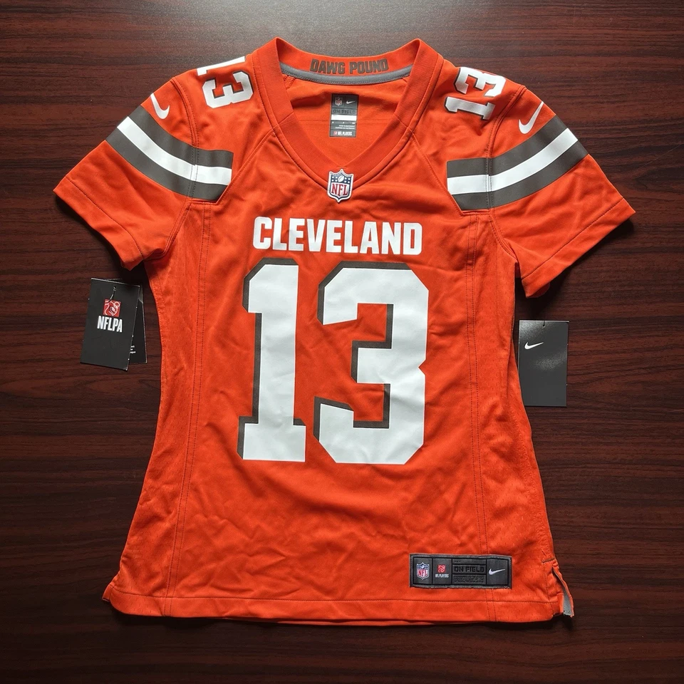 Camiseta deportiva para mujer Cleveland Browns Odell Beckham Jr OBJ naranja talla pequeña #13 Foto 1 de 4