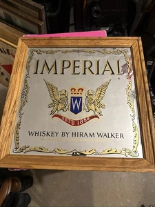 IMPERIAL WHISKEY SPIEGELSCHILD HIRAM WALKER - Bild 1 von 3