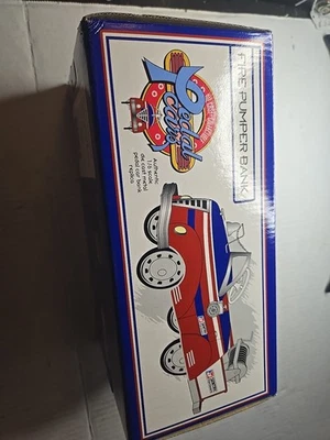 Vintage Bank CROWN PREMIUMS Sentry Hardware Fire Truck Pedal Car NIB - Image 1 of 4