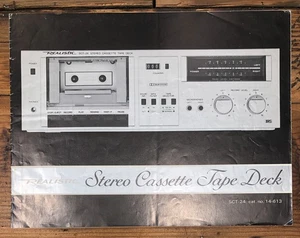 Cassette realista SCT-24 propietario/manual de usuario *original* - Imagen 1 de 1
