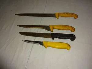 Alte Messer Metzger, Schlachtermesser, Fleischmesser  Plastegriff gebraucht - Bild 1 von 2