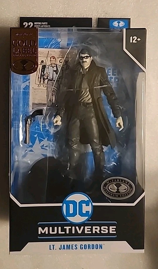 DC Multiverse Mcfarlane Toys James Gordon Gold Label PLATINUM Figure  - Image 1 of 1