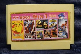 Contra Famiclone Pegasus cartridge 8 bit Famicom 60 pin Nes Game Dendy 9IN1