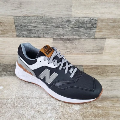 New Balance 997 Mens Golf Shoes Mens Sz 9 Black Gray Spikeless Low Top Sneakers - Image 1 of 4