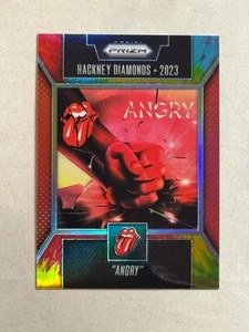2025 Panini Prizm The Rolling Stones Tie-Dye Singles Obra de Arte Angry/49 #40 - Imagen 1 de 2