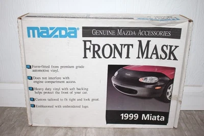 Mazda Miata 1999 OEM Front Nose Mask Bra Bug Protector Black 0000-88-0198 NEW! - Image 1 of 4