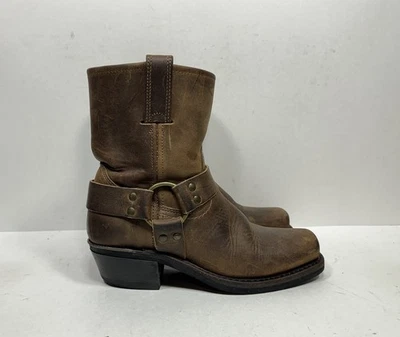 Frye Harness 8R Leather Boot Women 6 M Brown Western Rodeo Biker Ranch Workwear - Image 1 of 4