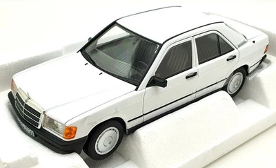 Norev 1/18 Scale Diecast 183820 - Mercedes-Benz 190E 1982 - White - Image 1 of 4