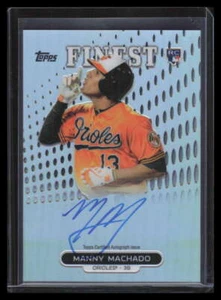2013 Finest Rookie Autographs Refractor MM Manny Machado Rookie Auto - Picture 1 of 2