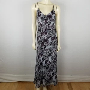 McClintock Collection animal print spaghetti straps summer maxi dress size 6 - Picture 1 of 10