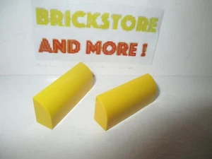 Lego - 2x Brick Brique Curved 1x4x1 1/3 Pattern 6191 Yellow/Jaune/Gelb - Imagen 1 de 1