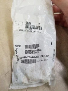 Menge 5 - Markenlos Push-Lock Druckluftbremse Fitting 1/4, Buchse #98796 - Bild 1 von 4
