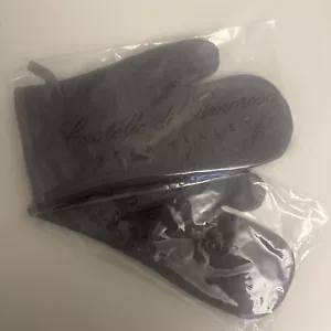 Castello Di Amorosa Winery Qty 2 Oven Mitts Napa Valley California Brown Logo - Picture 1 of 8