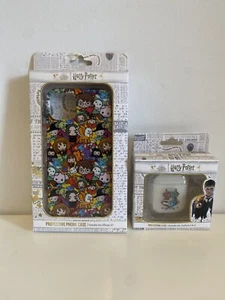 Harry Potter Phone Case for iPhone 13 Chibi Characters & Airpods 1/2 Case Bundle - Foto 1 di 9