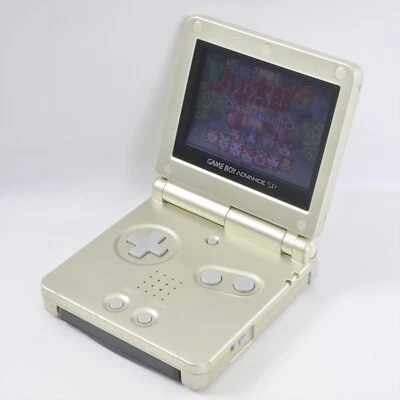Gameboy Advance SP AGS-001 Console Starlight Gold Nintendo XJH13168801 gba - Image 1 of 4