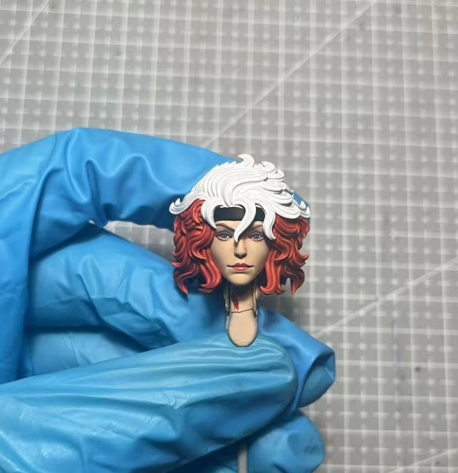 1/12绘画漫画安娜·玛丽·流氓头雕刻适合6英寸ML可动人偶 — 第 1/4 张图片