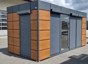 Bürocontainer Container Büro Wohncontainer Verkaufsraum Modul Pavillon 6 x 3 - Bild 1 von 6
