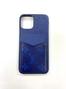LOUIS VUITTON Monogram Taiga Taigarama iPhone 11 Pro Smartphone Case M30479 Navy - Picture 1 of 8