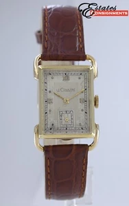 Le Coultre 14k Yellow Solid Gold Watch - Picture 1 of 13
