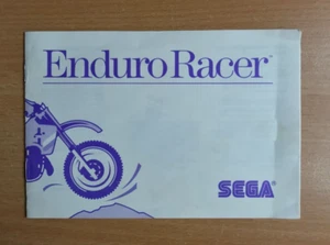 SEGA Master System - Instruction Manual - ENDURO RACER - Picture 1 of 2