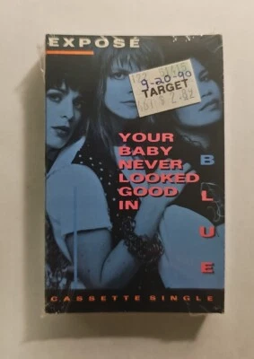 Expose - Your Baby Never Looked Good In Blue Cassette Single SEALED  - Image 1 of 4